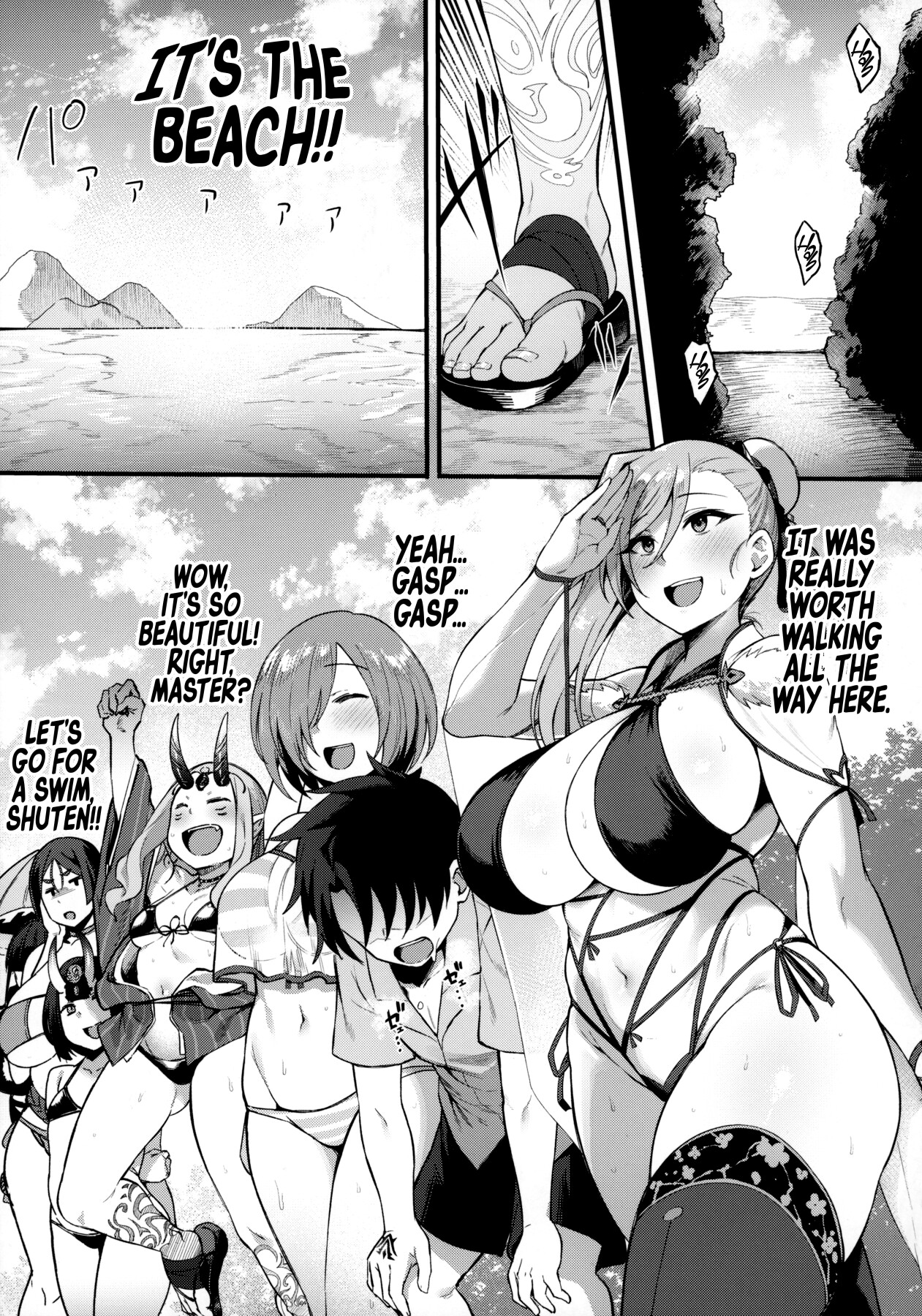 Hentai Manga Comic-A Tropical Night with Musashi-chan-Read-3